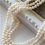 Perle albe de cultura, 5x5,5..6mm, cod perle1 - 1 buc