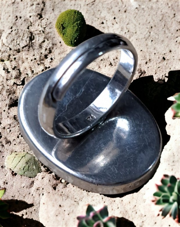 Inel din argint 925 cu piatra naturala semipretioasa de carneol