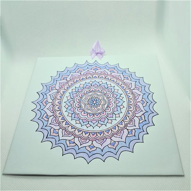 Mandala mov/violet-desen