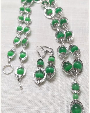 SET-CAT'S EYE VERDE