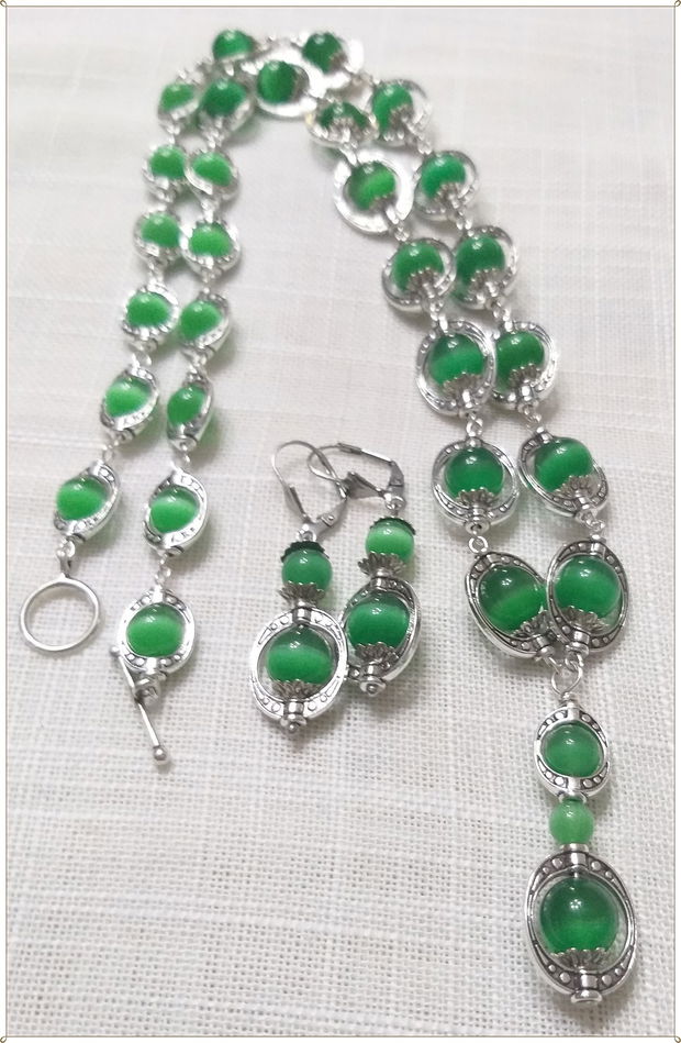 SET-CAT'S EYE VERDE