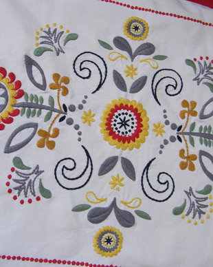 Husa broderie rustica IKEA