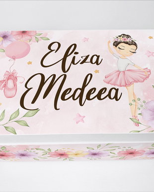 Cutie Amintiri Personalizată - Pretty Ballerina