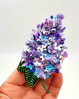 Rezervat Broșă - Floare Liliac MOV