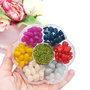 Cutiuta plastic cu margele diverse