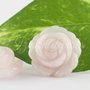 Pandantiv cabochon, cuart roz 24-25mm (1)