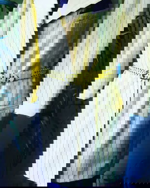 Sacou 3/4 , stofa fina galben pai