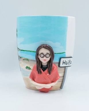 Cană Peisaj Hafa | Personalizată handmade | Lut polimeric