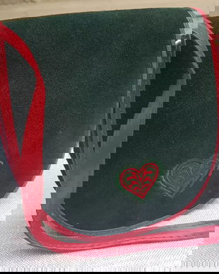 Poseta crossbody  , verde padure