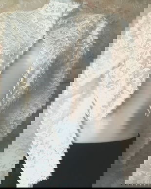 Top / bolero dantela ivoire , 12