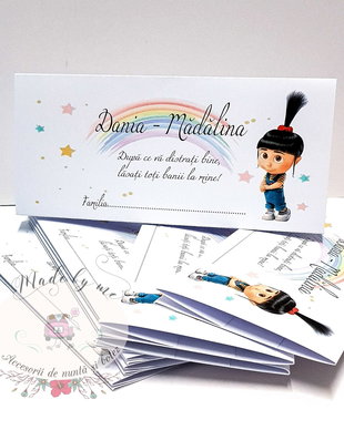 Plic de bani botez Agnes