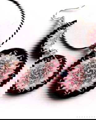 set bijuterii lemn cu mandala 42903