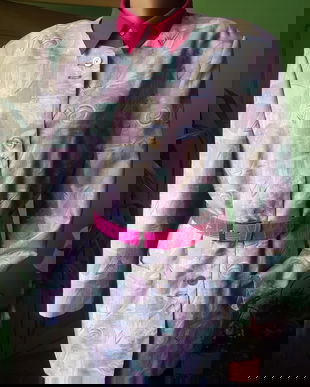 Sacou subtire in nuante de violet