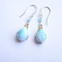 Cercei argint si larimar