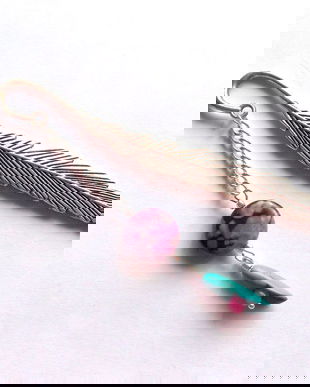 semn de carte cu jasper ,agata si turcoaz 42994