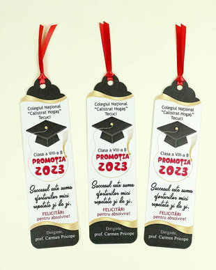 Cadou elevi- Semn de carte personalizat pentru absolvire clasa a XII-a