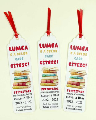 Semn de carte elevi - absolvire clasa a III-a