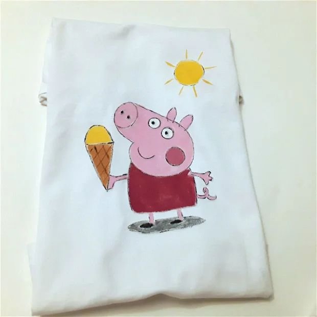 Set tricou si body pictate manual Pepa Pig