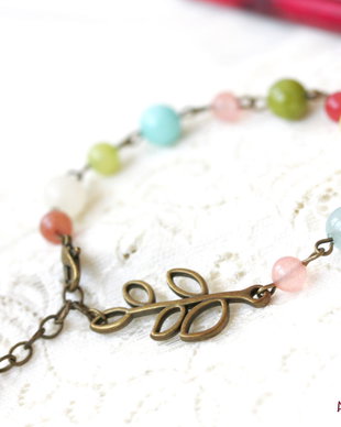 Bratara cu jad pastel