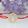 Bratara reglabila / Banut decupaj Ingeras / Aur 14k