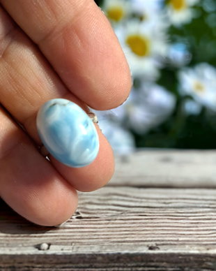 Inel din Argint 925  si larimar