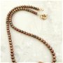 Colier CHOKER perle de cultura aurii aramii & perla Baroc