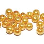 Perle din sticla, 4 mm, aurii