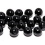 Perle din sticla, 8 mm, negre