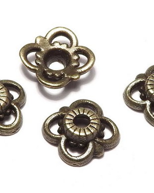 Capacel metalic, bronz, 10x3 mm