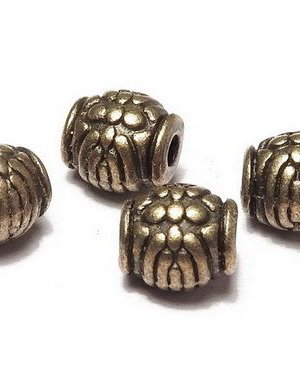 Margele din metal, bronz, 6x6 mm