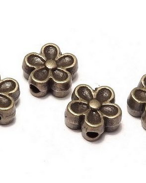 Margele din metal, bronz, 7x3.5 mm