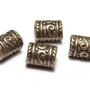 Margele din metal, bronz, 9x7 mm
