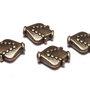 Margele din metal, bronz, 10.5x9 mm
