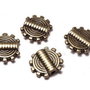 Margele din metal, bronz, 9.5x9.5 mm