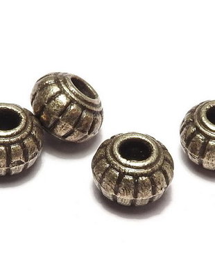 Distantier metalic, bronz, 6x4.5 mm