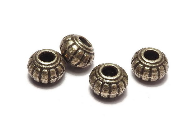 Distantier metalic, bronz, 6x4.5 mm