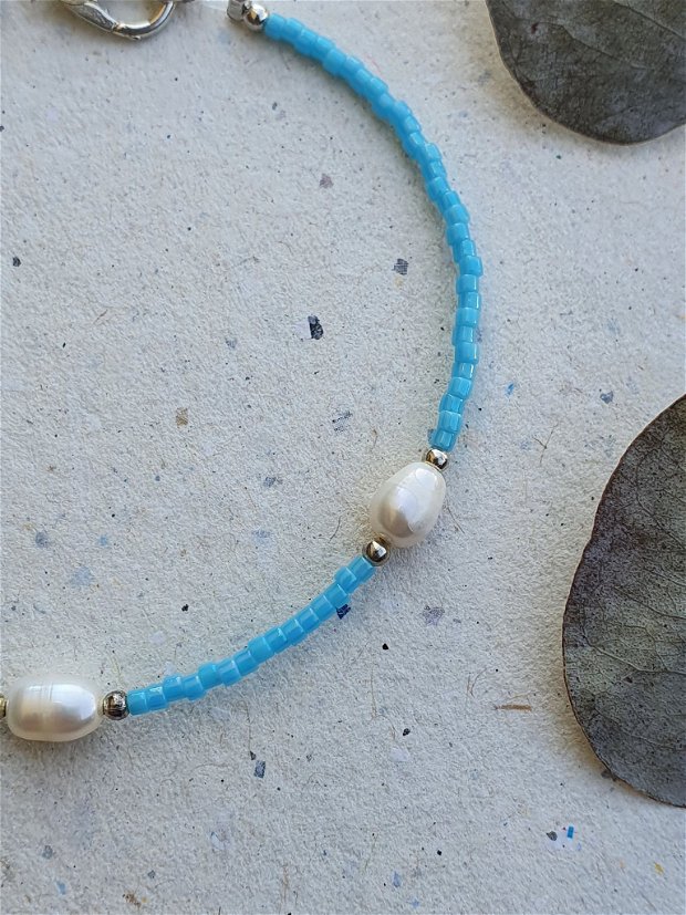 Bratara Miuki cu perle de cultura, Bijuterie minimalista femei