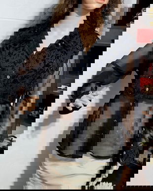 Bluza din jerse cu inserții catifea