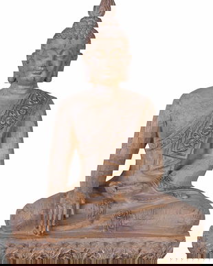 Statueta mare cu Budha din rasini