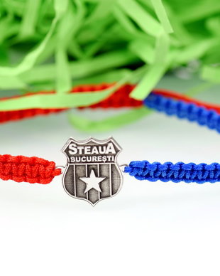 Bratara reglabila / Personalizata / Argint 925 / Echipa Preferata / Steaua