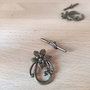 Închizătoare toggle bronz - 30x20mm