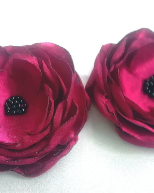 set brose flori visinii satinate