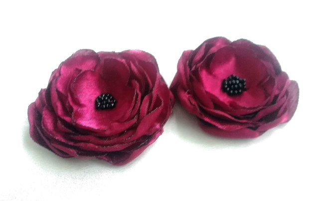 set brose flori visinii satinate