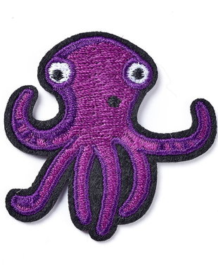 Sticker brodat caracatita