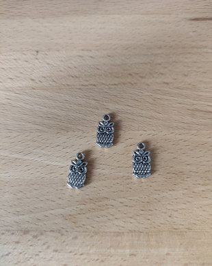 Pandantiv bufnita - 15x7mm