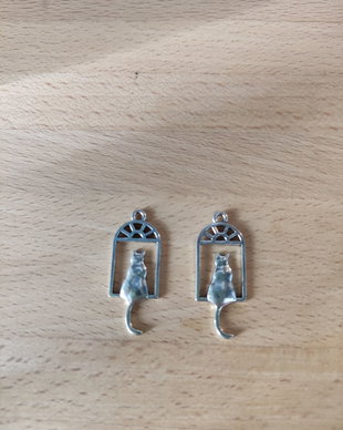 Pandantiv pisica - 34x13mm