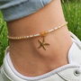 Anklet cu charm steluta de mare, Bratara eleganta de picior