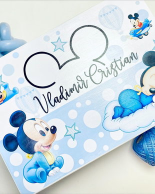 Cutie Amintiri Copii Personalizată - Baby Mickey Mouse