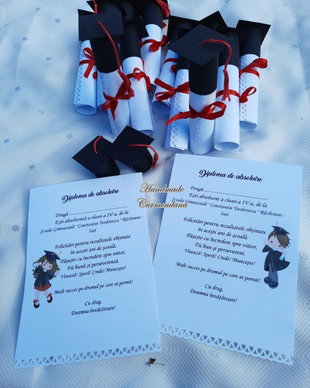 diploma absolvire / crisoare ultima zi de scoala