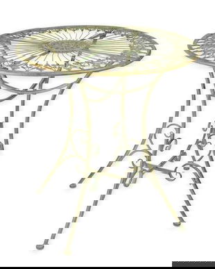Masa rotunda de gradina antik green